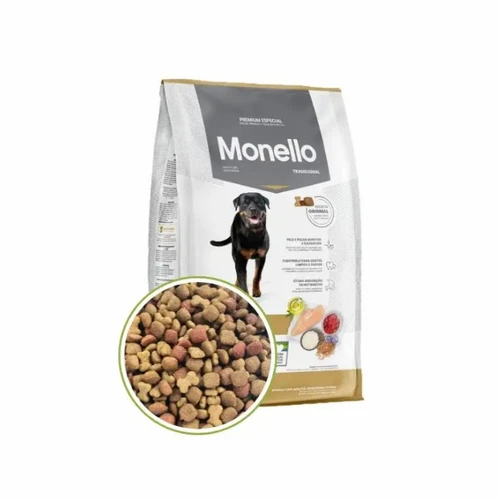 غذای خشک سگ بالغ مونلو تردیشنال  طعم مرغ و برنج  (MonelloTraditional Chicken and Rice ) وزن 1 کیلوگرم زیپ کیپ