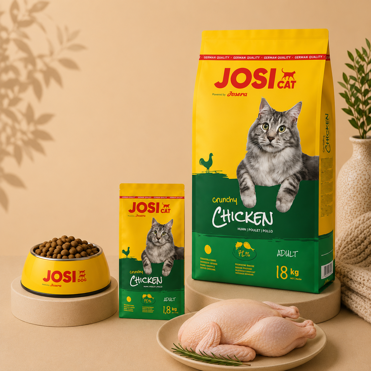 غذای خشک گربه جوسرا جوسی کت با طعم مرغ وزن 1 کیلو گرم زیپ کیپ